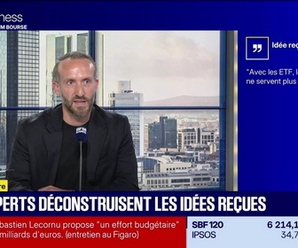 Replay BFM Bourse - Mythomètre : Avec les ETF, les conseillers ne servent plus à rien. FAUX répond Benjamin Chemla - 17/09