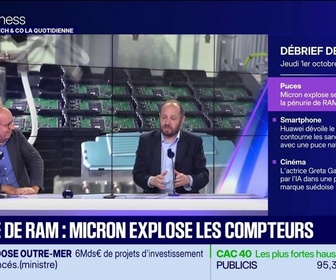 Replay Tech & Co, la quotidienne - Pénurie de RAM : Micron explose les compteurs - 01/10