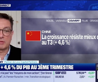 Replay BFM Bourse - L'éco du monde : La Chine annonce une croissance meilleure qu'attendu - 18/10