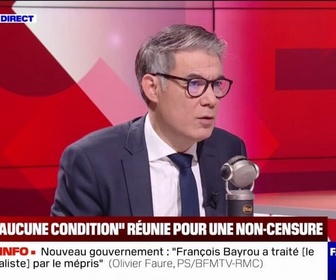 Replay Face à Face - Olivier Faure (PS) reproche à Jean-Luc Mélenchon et ses amis de rechercher la seule démission du chef de l'État