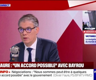 Replay Face à Face - Négociations PS-Bayrou: sans accord, nous serions obligés de censurer, affirme Olivier Faure