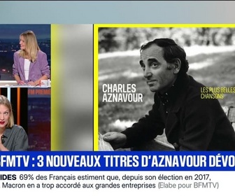Replay BFM Première - Exclu BMFTV : 3 nouveaux titres d'Aznavour dévoilés - 25/09