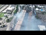 Replay Un incendie dévaste l'un des plus grands marchés en plein air de Tbilissi