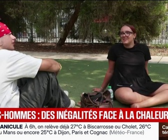 Replay BFM Première - Les femmes et les hommes seraient inégaux face à la chaleur