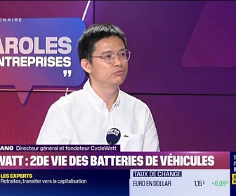 Replay Paroles d'entreprises - Junxing Huang (CycleWatt) : CycleWatt, seconde vie des batteries de véhicules - 20/06