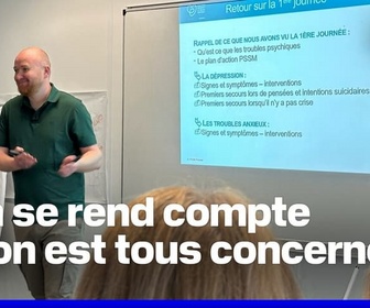 Replay ROBIN DE BFM - Santé mentale : comment se déroule la formation des premiers secours