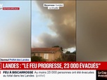 Replay BFM Première - Incendie à Biscarosse: Le feu a continué à progresser vers les habitations (...) on arrive à 23.000 évacués, indique le préfet des Landes