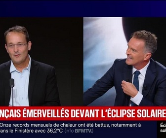 Replay BFM Grand Soir - Les Français émerveillés devant l'éclipse solaire - 12/08