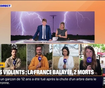 Replay 7 MINUTES POUR COMPRENDRE - La France balayée par des orages violents, au moins deux morts