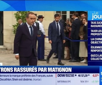 Replay Good Morning Business - Les patrons rassurés par Matignon