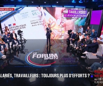 Replay Les émissions spéciales - Le Forum BFMTV – Taxes, lycées : le jeudi de la colère