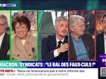 Replay BFMTVSD - Macron/Syndicats: le bal des faux-culs ! - 12/03