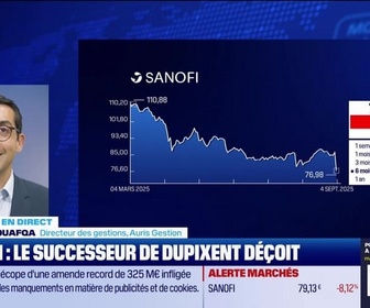 Replay BFM Bourse - Sanofi, le successeur de Dupixent déçoit - 04/09