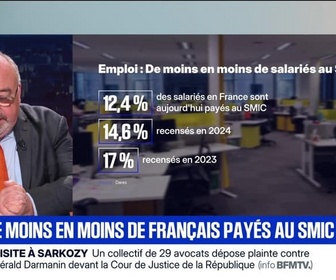 Replay BFM Première - BFM Conso : Il y a de moins en moins de Français payés au Smic - 31/10