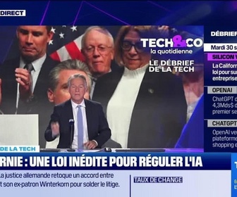 Replay Tech & Co, la quotidienne - Californie : une loi inédite pour réguler l'IA - 30/09