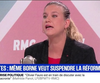 Replay Face à Face - Réforme des retraites: La suspension n'est absolument pas envisageable, nous voulons son abrogation, assure Mathilde Panot (LFI)