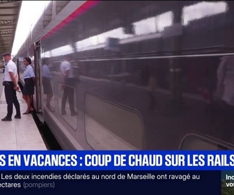Replay BFM Première - Canicule: Jean Castex, le patron de la SNCF ne peut pas garantir que tout va marcher très bien à 100%