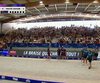 Replay Pétanque - la 1/2 finale dames des chpts de France triplettes