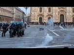 Replay Deuxième jour d'affrontements à Milan : vitrines brisées et magasins pillés