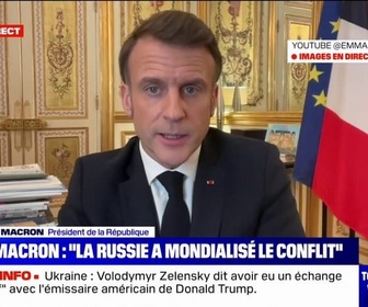 Replay BFM Story - Guerre en Ukraine: Je n'ai aucune envie de sacrifier des générations, affirme Emmanuel Macron