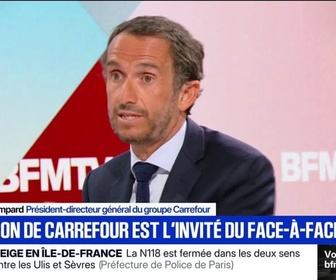 Replay Face à Face - Crise agricole: La relation avec les agriculteurs est meilleure qu'il y a quelques années, estime Alexandre Bompard, président-directeur général du groupe Carrefour
