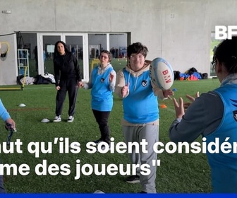 Replay ROBIN DE BFM - L'Aviron Bayonnais initie au rugby des personnes en situation de handicap mental