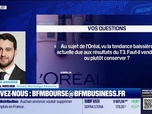 Replay BFM Bourse - Culture Bourse : Au sujet de l'Oréal, vu la tendance baissière actuelle due aux résultats T3. Faut-il vendre ou plutôt conserver ? par Julie Cohen-Heurton - 05/11