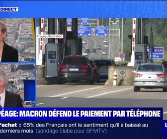 Replay Le Live BFM - Péage : Macron défend le paiement par téléphone - 23/01