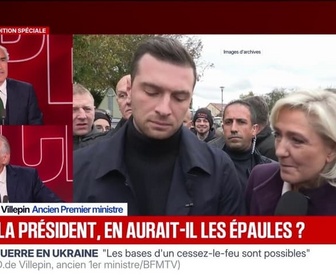 Replay BFM Politique - Dominique de Villepin reste perplexe devant la comparaison qu'a fait Nicolas Sarkozy de Jordan Bardella avec Jacques Chirac