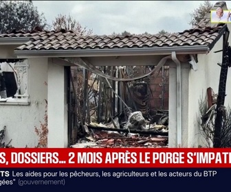 Replay BFM Première - Deux mois après l'incendie au Porge, les sinistrés réclament une accélération des indemnisations