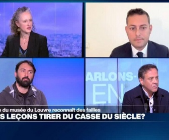 Replay Parlons-en, les invités - Cambriolage au Louvre : le casse du siècle ? Avec C. Brossel, Y. Navarro, L. Larriba et S. Aboubeker