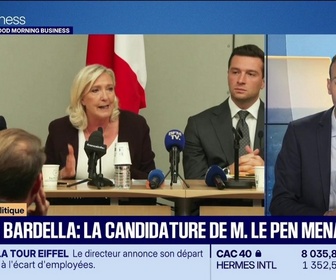 Replay Good Morning Business - La tribune politique : Affaire Bardella, la candidature de Marine Le Pen menacée ? - 30/09