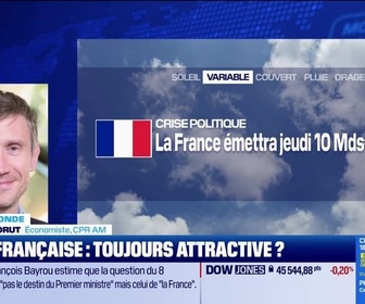 Replay BFM Bourse - L'éco du monde : Crise politique : la France émettra 10 milliards d'euros jeudi - 01/09