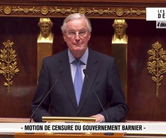 Replay Les grands débats - Motion de censure du gouvernement Barnier