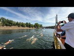 Replay France : des centaines de nageurs plongent dans la Seine pour la première course en 80 ans