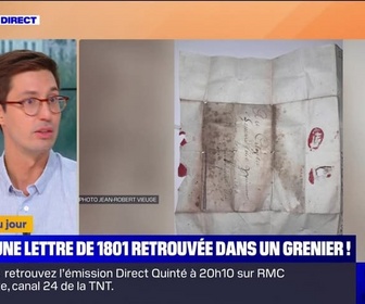 Replay L'image du jour : Une lettre de 1800 retrouvée dans un grenier ! - 20/09