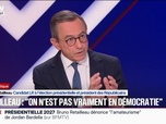 Replay BFM Politique - On n'est pas vraiment dans une démocratie, affirme Bruno Retailleau, candidat LR à l'élection présidentielle