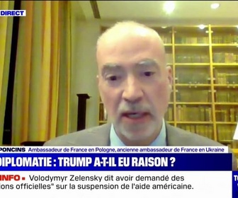 Replay Tout le monde veut savoir - Suspension de l'aide militaire américaine à l'Ukraine: Les Polonais vivent très mal la situation actuelle, réagit Etienne de Poncins