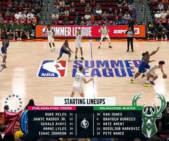 Replay Summer League NBA : 22 points en 24 minutes, Gérald Ayayi brille avec les Sixers face aux Bucks