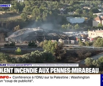Replay 20H BFM - Incendie aux Pennes-Mirabeau: après la mobilisation de 400 pompiers, le feu n'évolue plus annonce la préfecture des Bouches-du-Rhône
