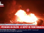 Replay BFM Première - Un dépôt pétrolier bloqué par des pêcheurs à Frontignan dans l'Hérault pour protester contre les prix du carburant