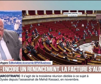 Replay BFM Première - BFM éco : Budget, encore un renoncement, la facture s'alourdit - 29/01
