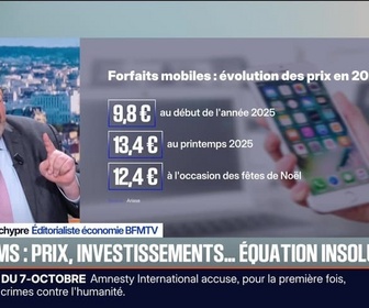 Replay BFM Première - BFM éco : Télécoms, prix, investissements... équation insoluble ? - 11/12