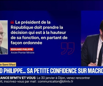Replay BFM Grand Soir - Édouard Philippe... sa petite confidence sur Macron - 28/01