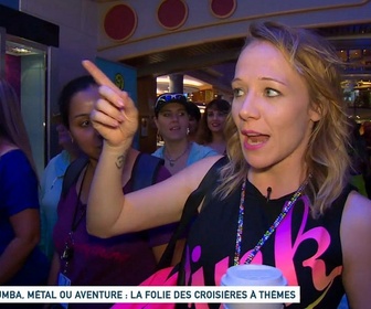 Replay Un jour, un doc week-end - Zumba, Métal ou aventure : La folie des croisières à thèmes (1/2)