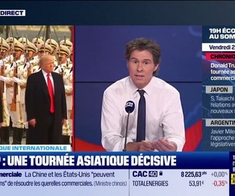 Replay Le 19h Eco - Trump en Asie : la tournée de tous les enjeux
