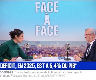 Replay Face à Face - Déficit: Avec un déficit supérieur à 5%, la France se mettrait dans la zone rouge, déclare François Villeroy de Galhau, gouverneur de la Banque de France