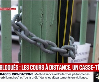 Replay BFM Première - Blocage des lycées: le casse-tête des cours à distance