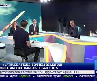 Replay Good Morning Business - Stanislas Maximin (Latitude) : Space Tech, Latitude a réussi son test de moteur pour un micro-lanceur français de satellites - 31/01