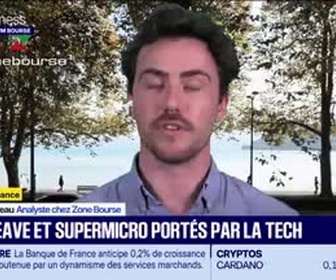 Replay BFM Bourse - CoreWeave et Super Micro portés par la Tech